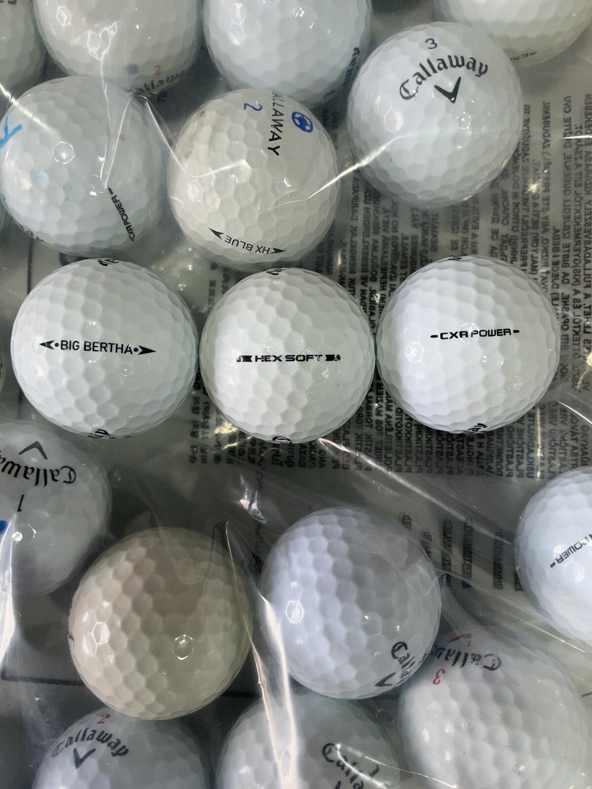 Callaway 24 Mixed Golf Balls water reclamation Standard Size Used Ball Lot