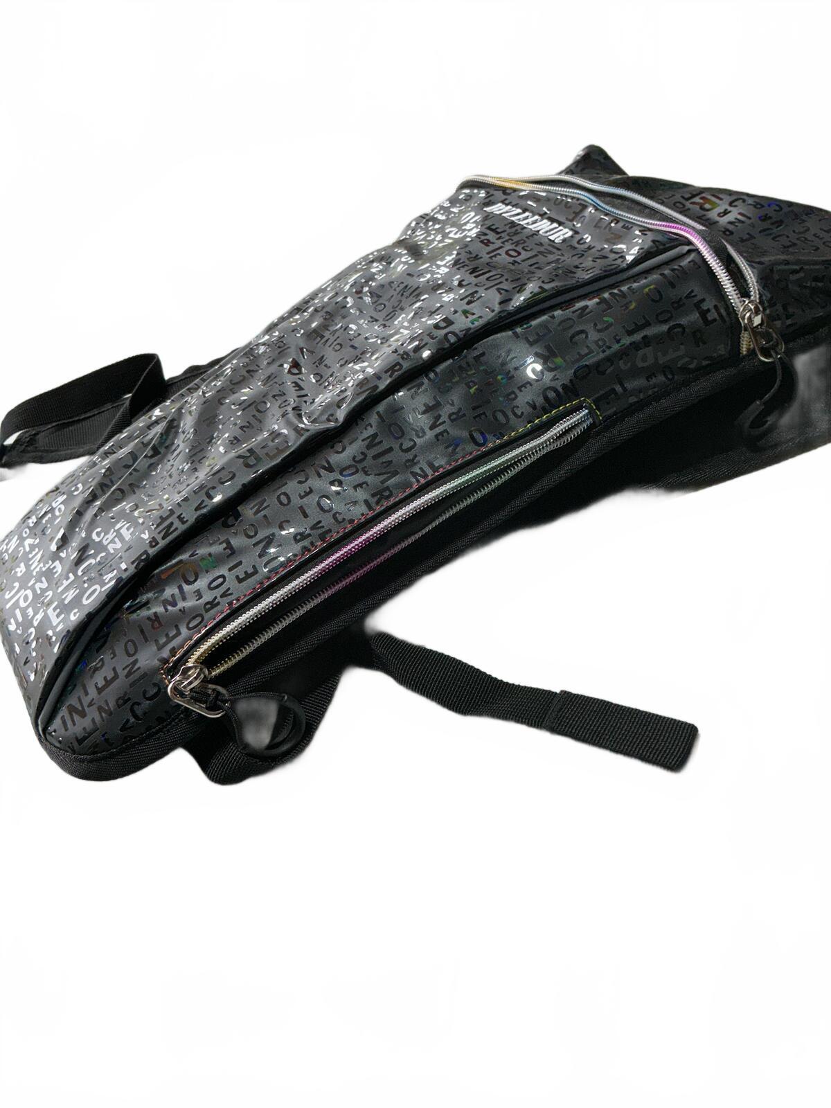 Byleedur Lightweight Hydration Black Backpack with Reflective Lettering