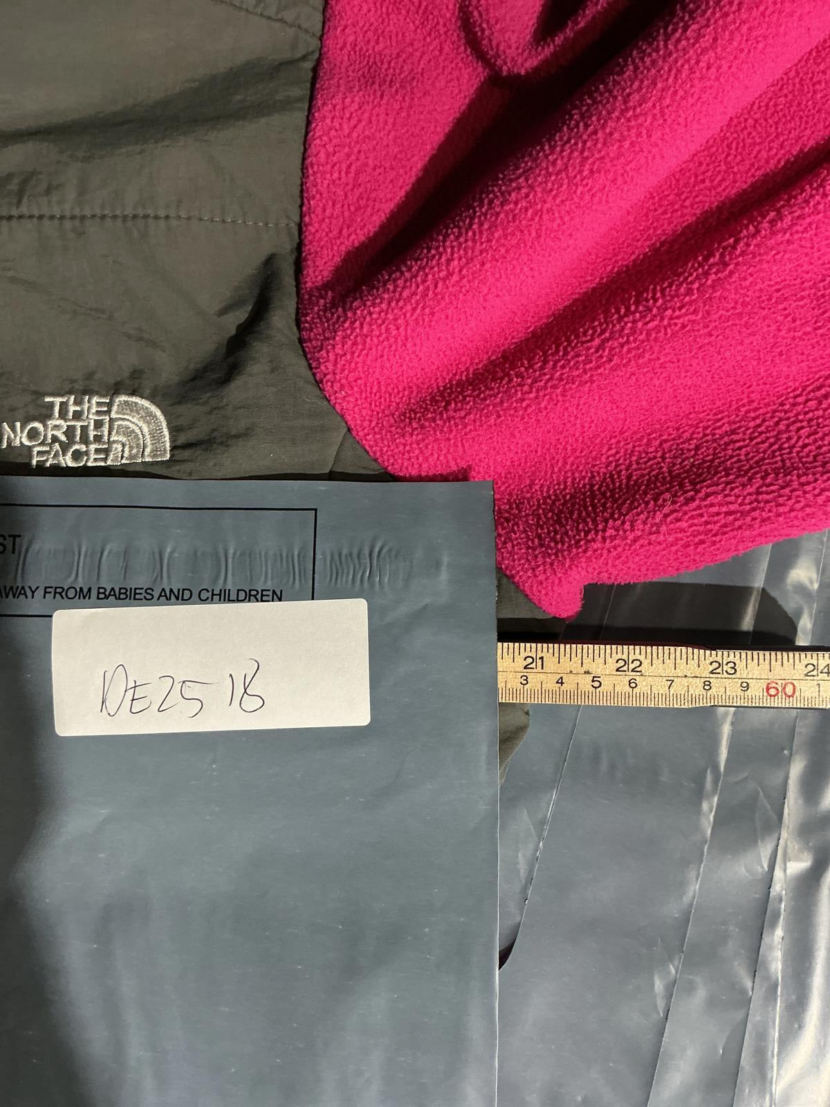 The North Face Women's Hooded Fleece Jacket Pink and Grey