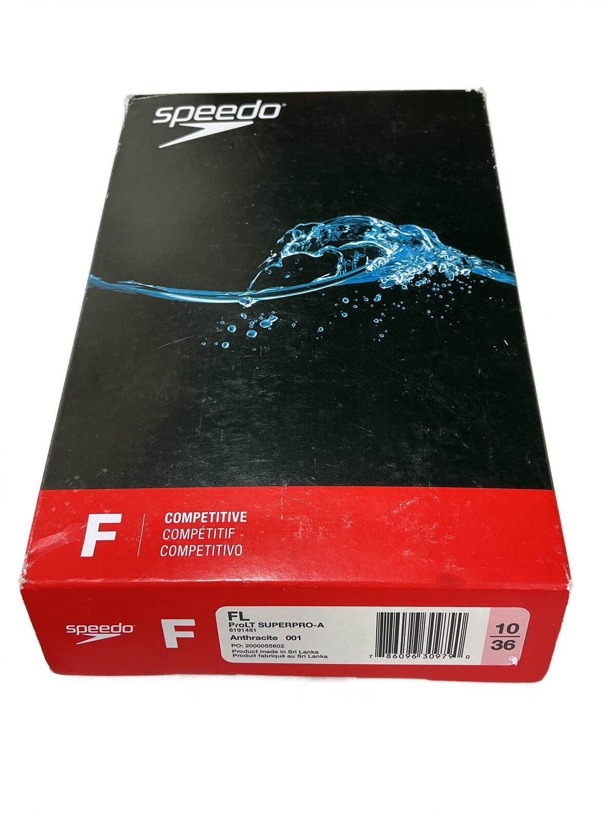 *NEW* Speedo Competitive Swimsuit Anthracite Size 10/36 Comfortable Fit