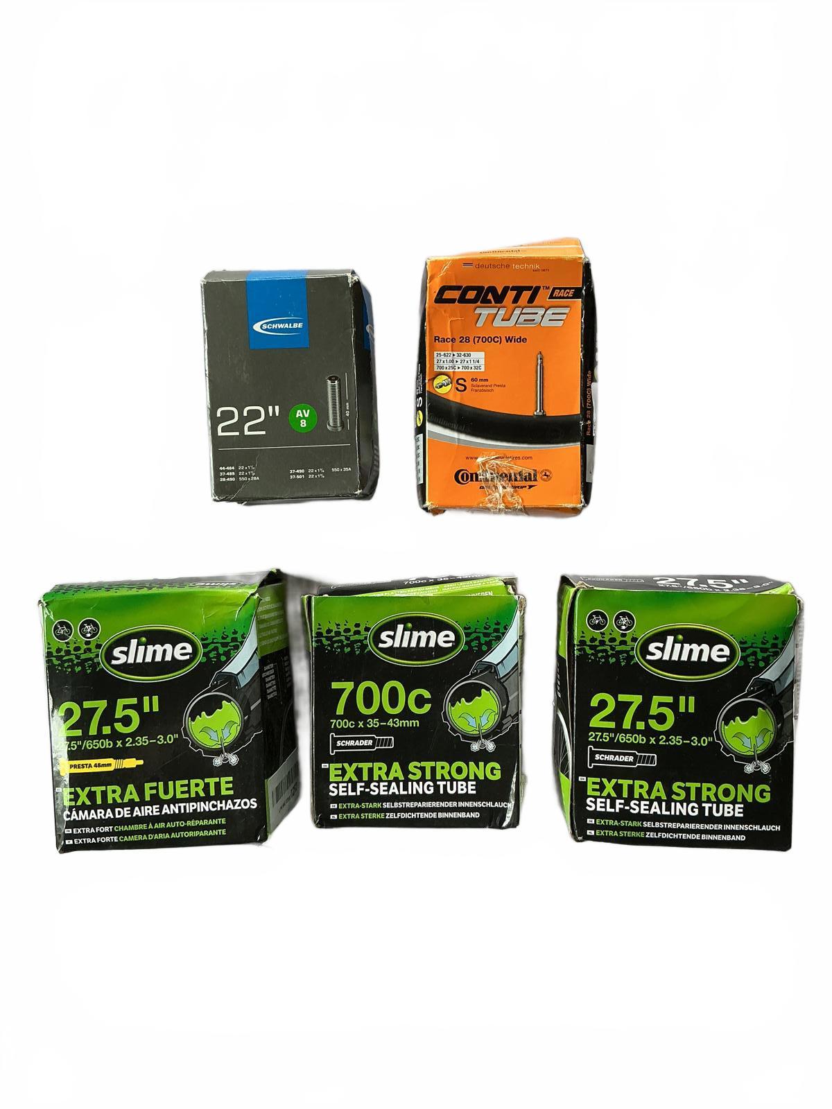 Slime Bicycle Inner Tubes Set - 27.5" and 700c Sizes