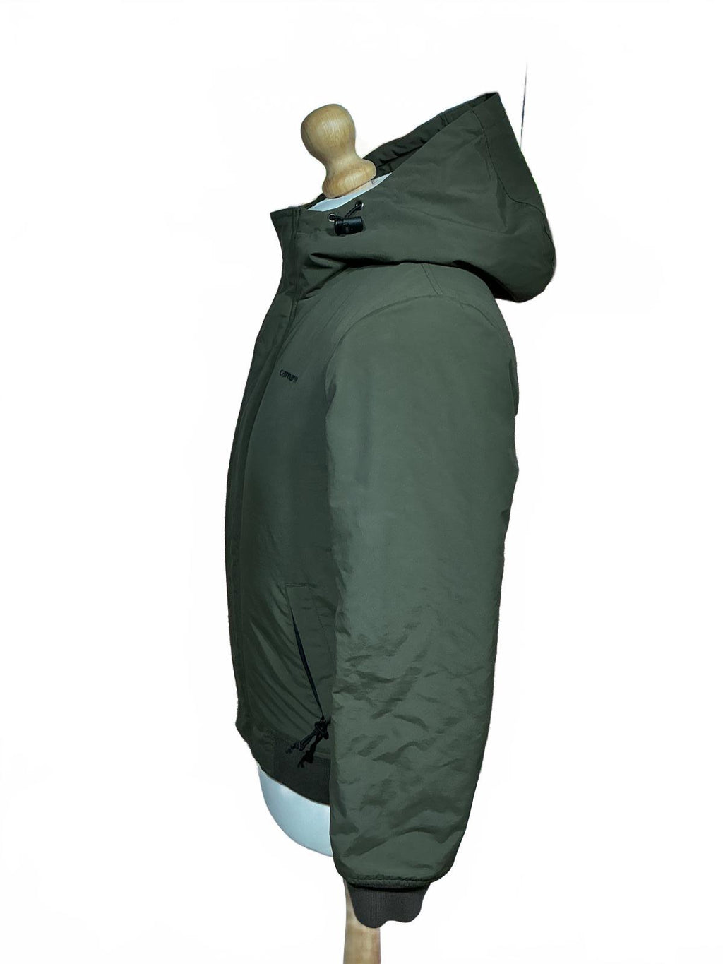 Carhartt Men's Olive Green Hooded Bomber Jacket