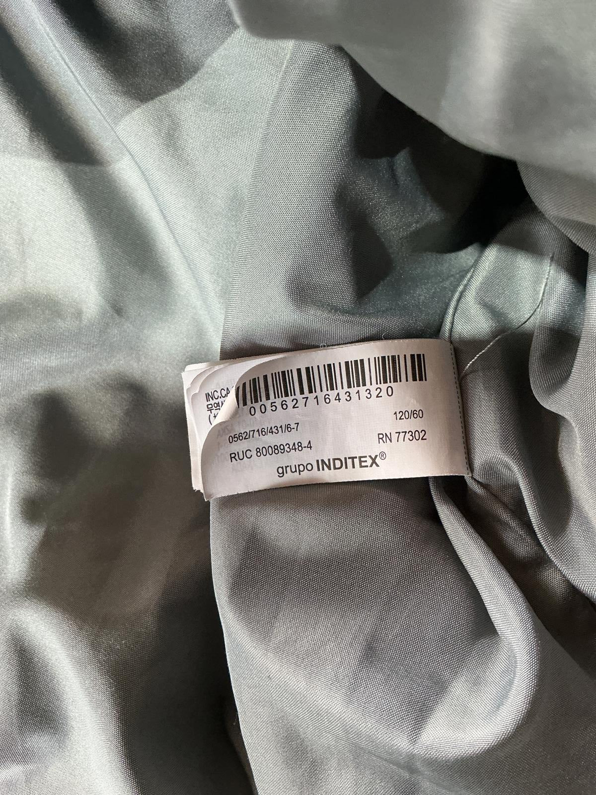 Zara Quilted Jacket Light Grey Size 6/7 Warm Comfortable Stylish