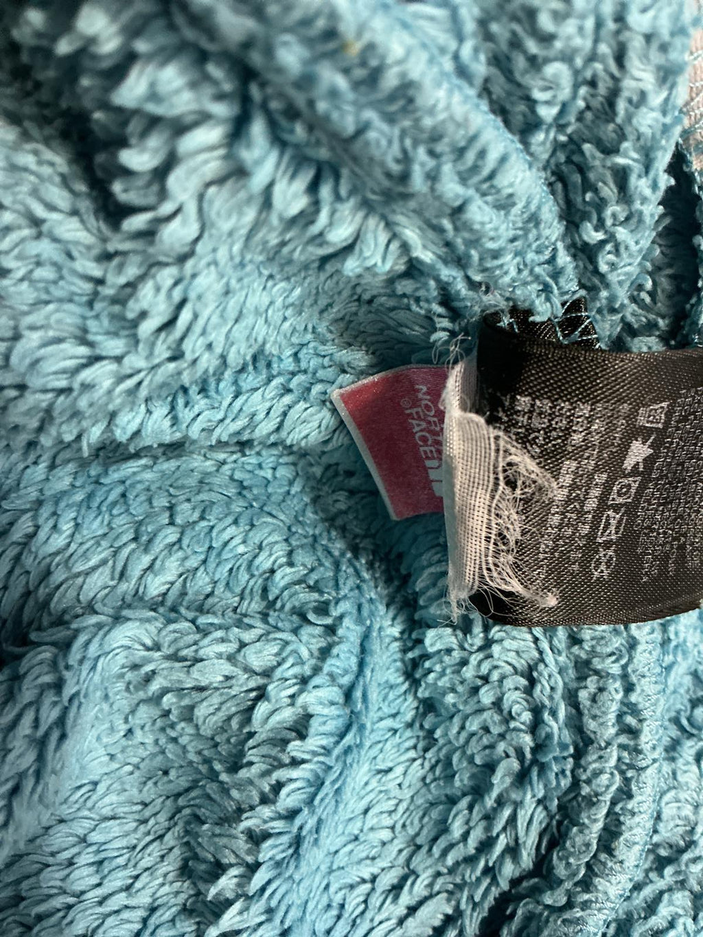 The North Face Girls Fleece Jacket Light Blue and Grey