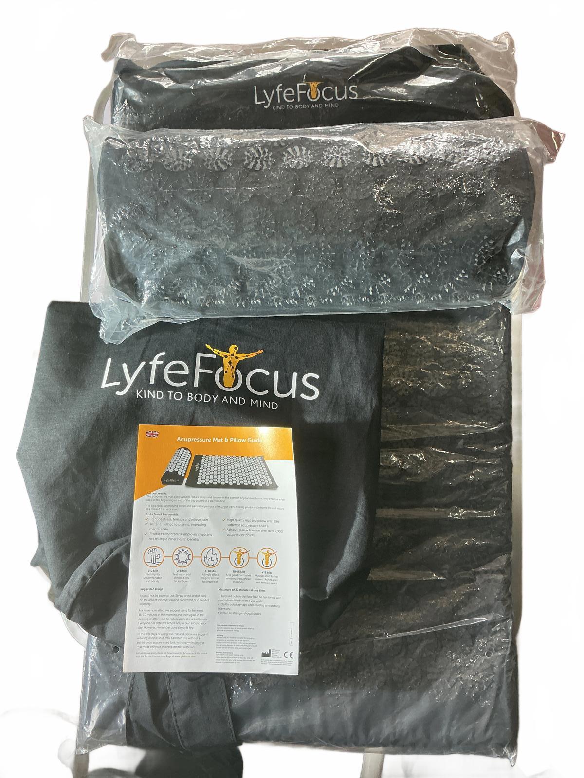 LyfeFocus Acupressure Mat & Pillow Set - Full Size