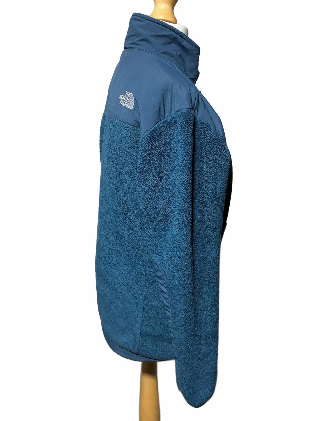 The North Face Girls Blue Fleece Jacket with Zip-Up Front
