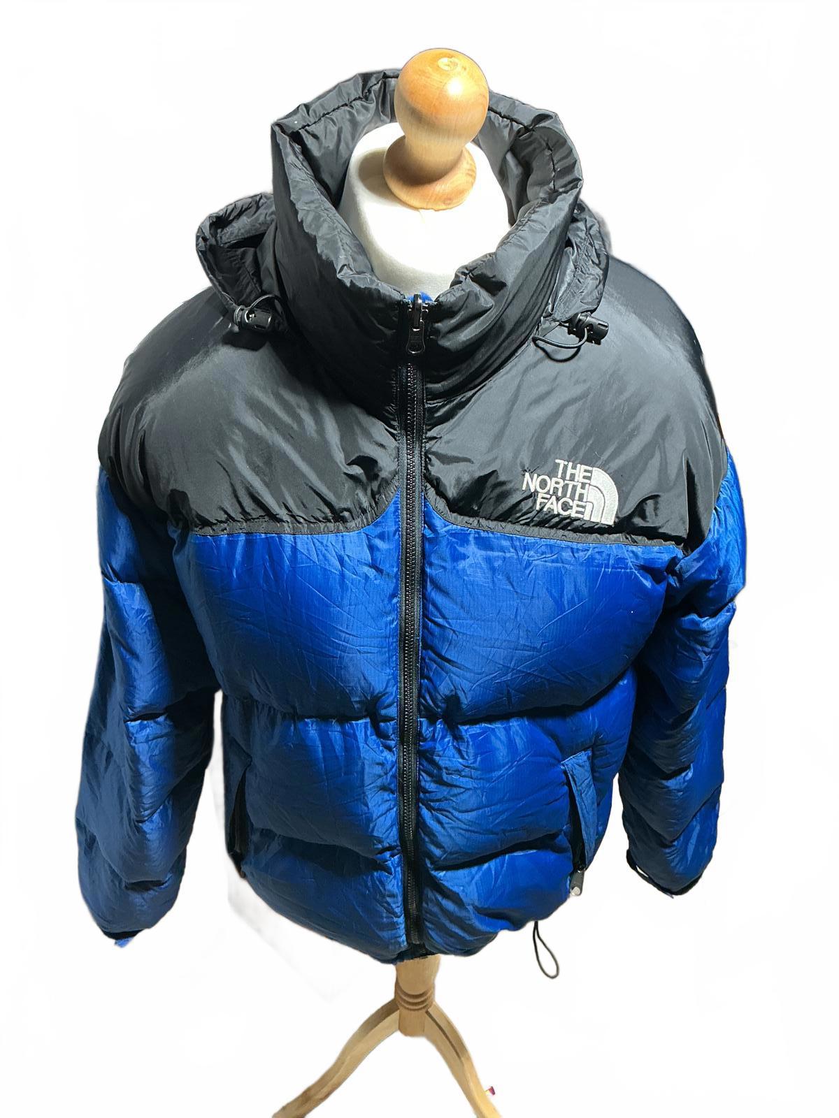 The North Face Men's Blue and Black Down Puffer Jacket