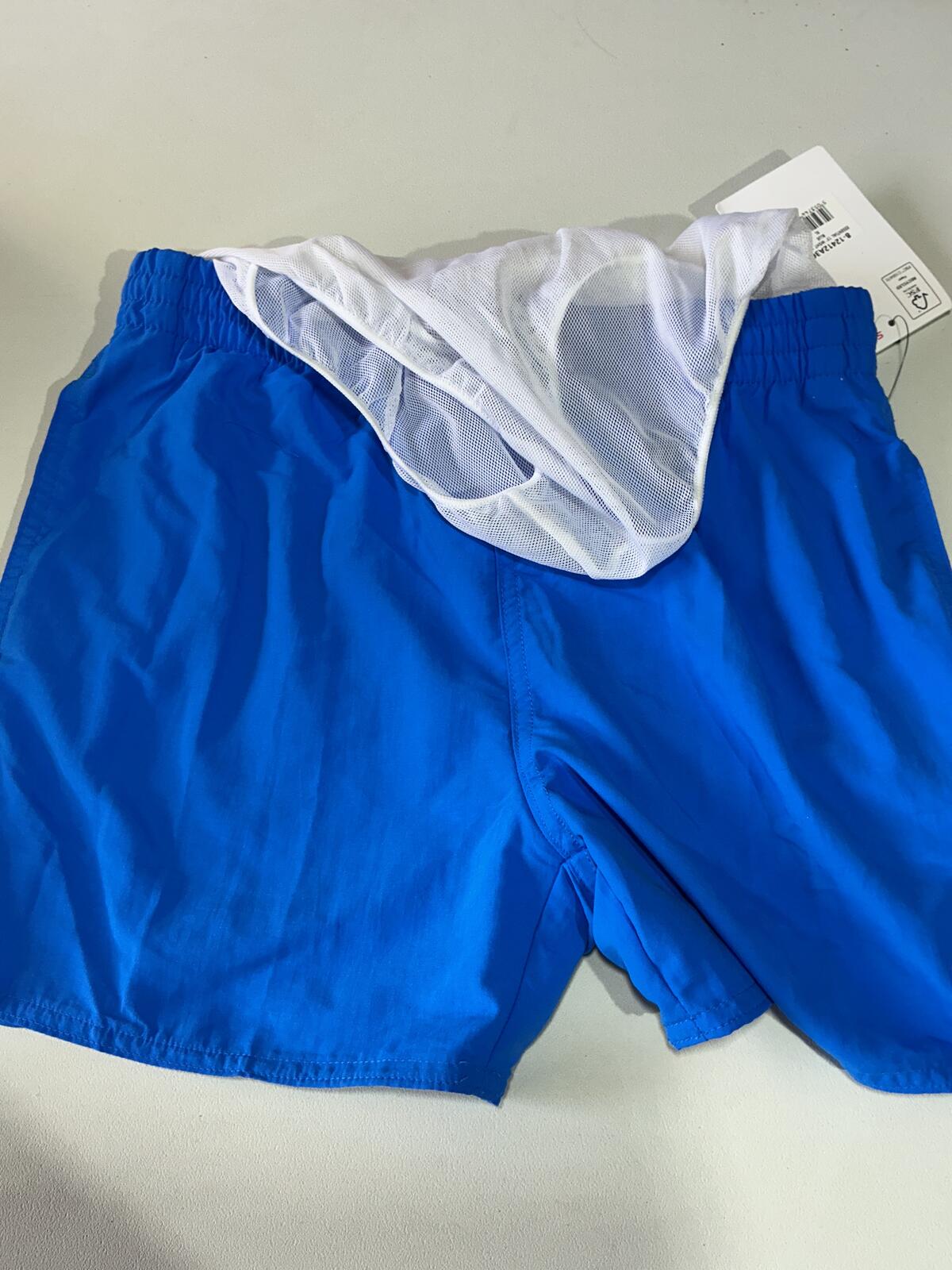 *NEW* Speedo Junior XL Blue 13" Swim Shorts Drawstring Swim Trunks Essential