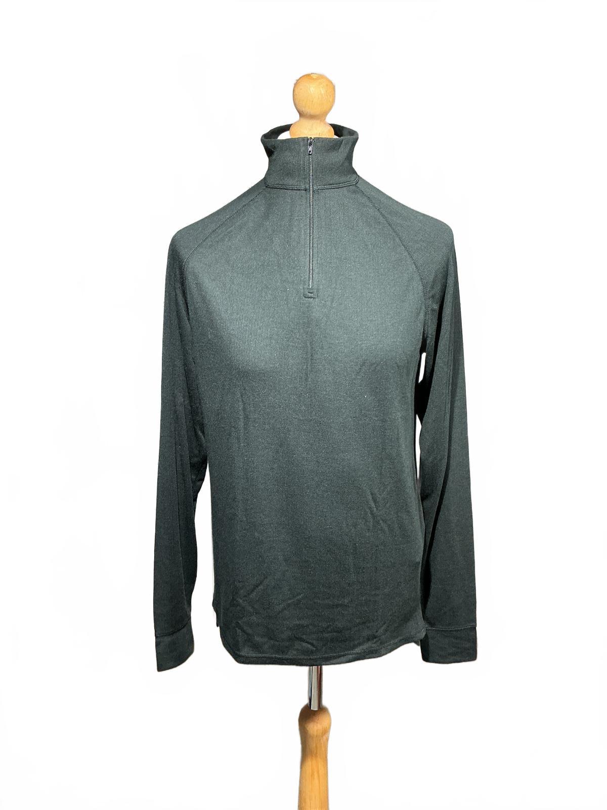 Regatta Black Thermal Long Sleeve Half Zip Top Regular Large
