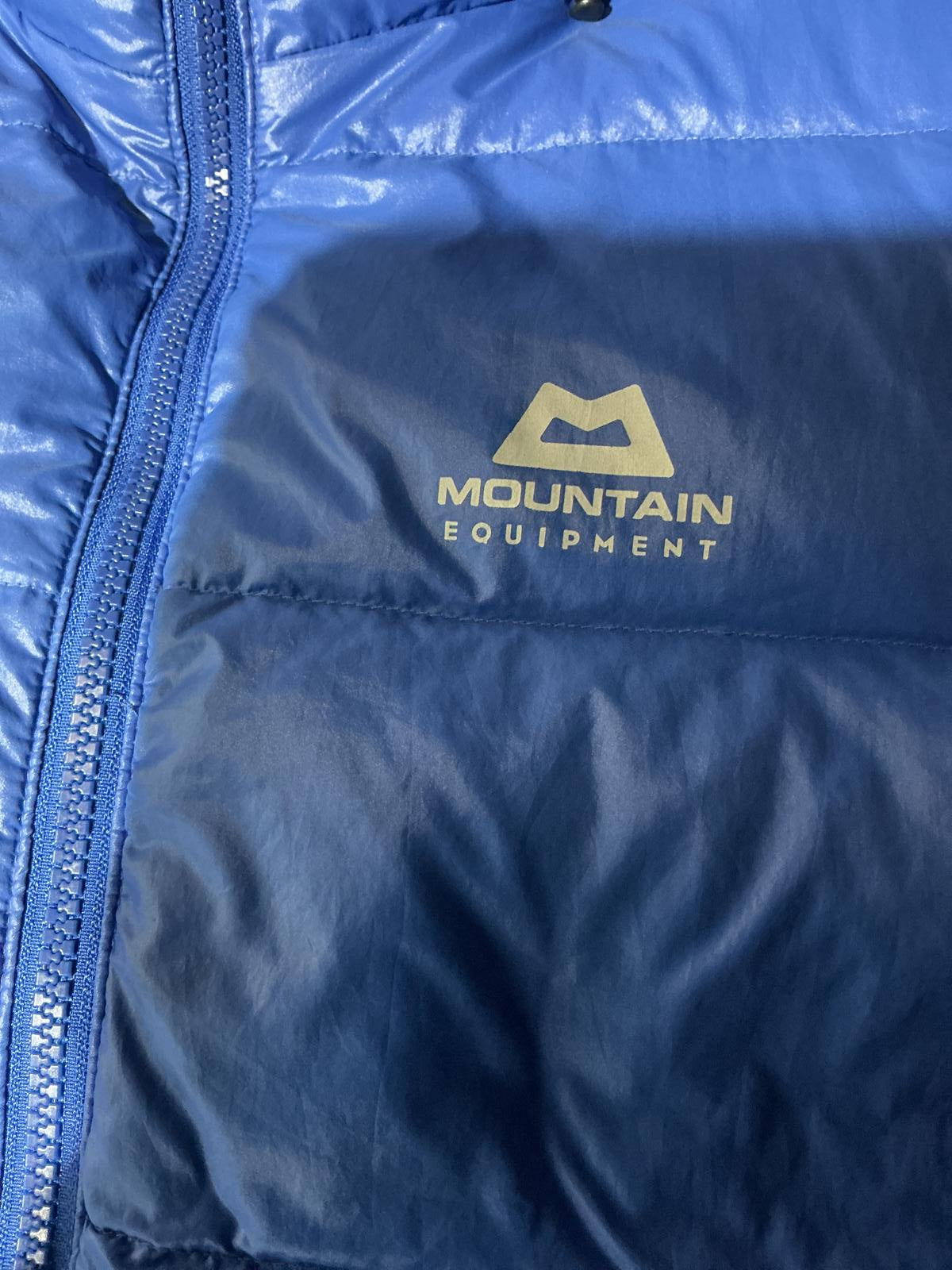Mountain Equipment Blue Men's Puffer Jacket with Hood