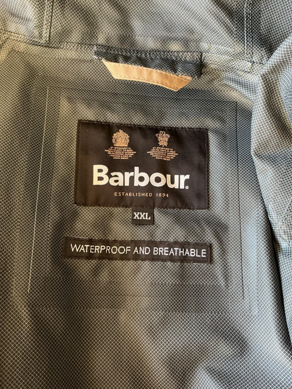 Men's Barbour Hooded Lightweight Jacket in Beige