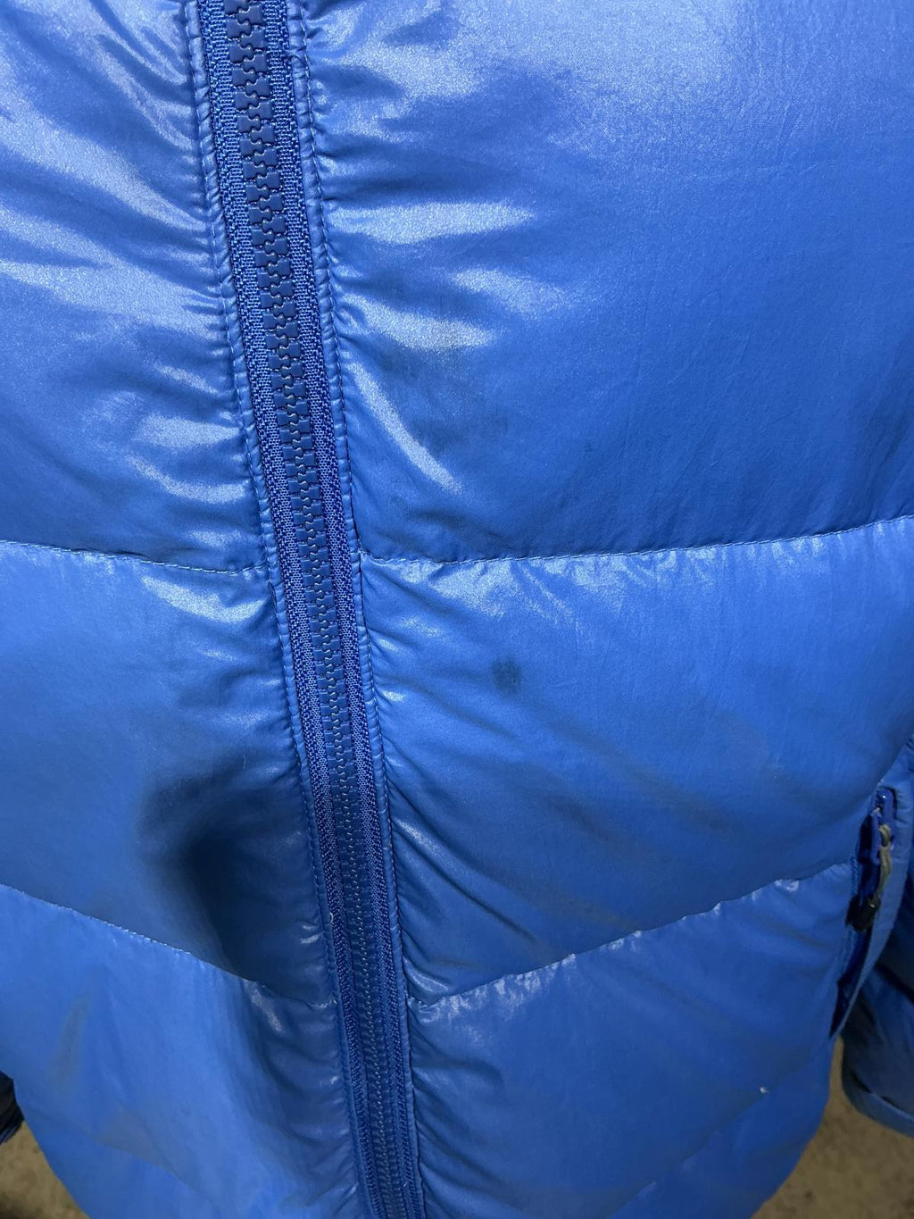 Mountain Equipment Blue Men's Puffer Jacket with Hood