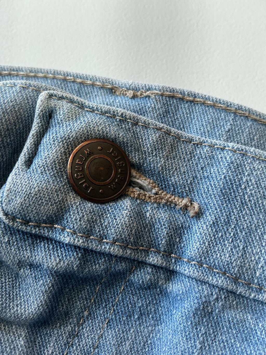 Wrangler Light Blue Denim Shorts Size Waist 40in. Casual Summer Wear