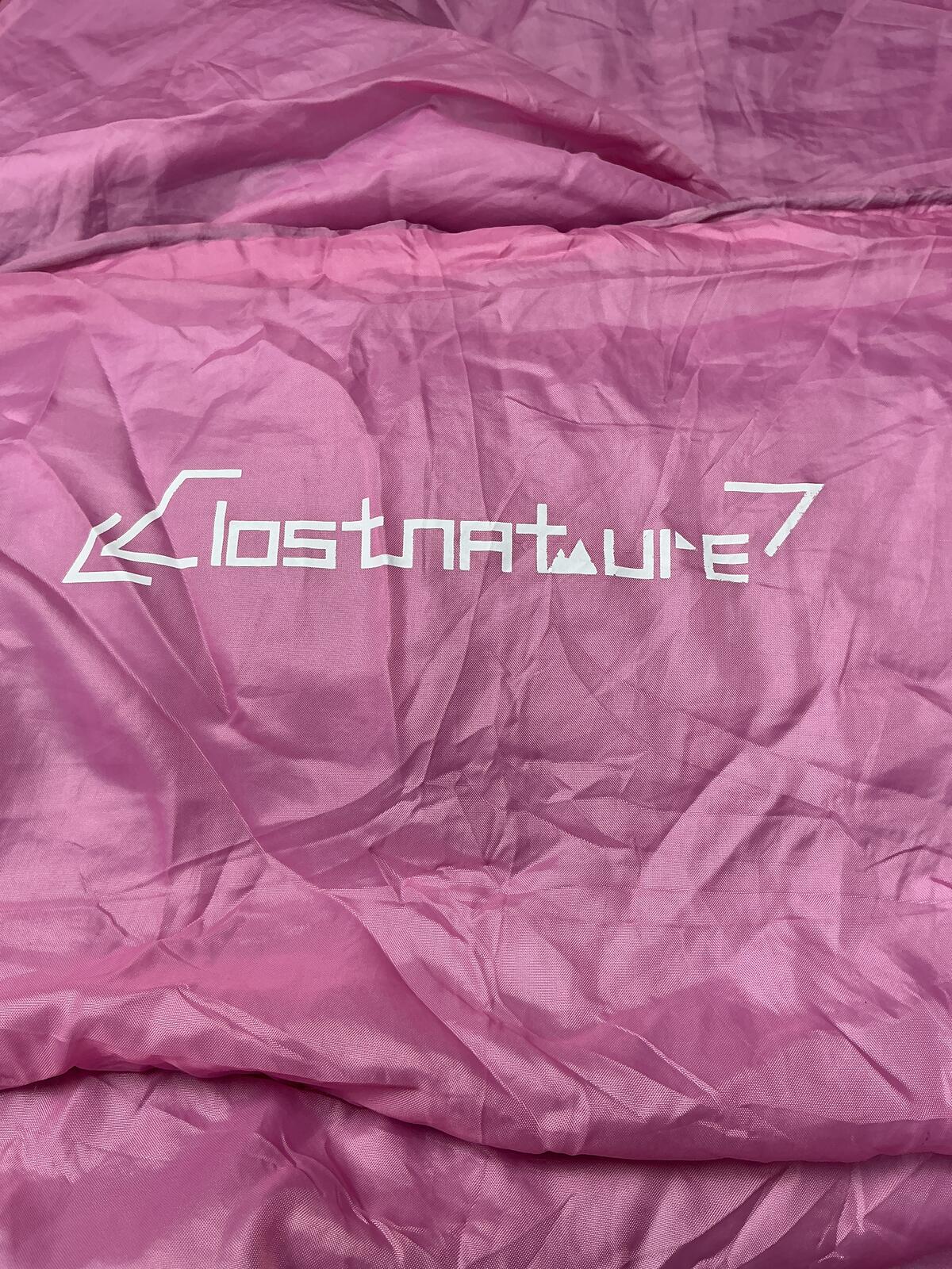 Lostnature7 Pink Rectangular Sleeping Bag 7'3" x 2'8" Comfortable Size