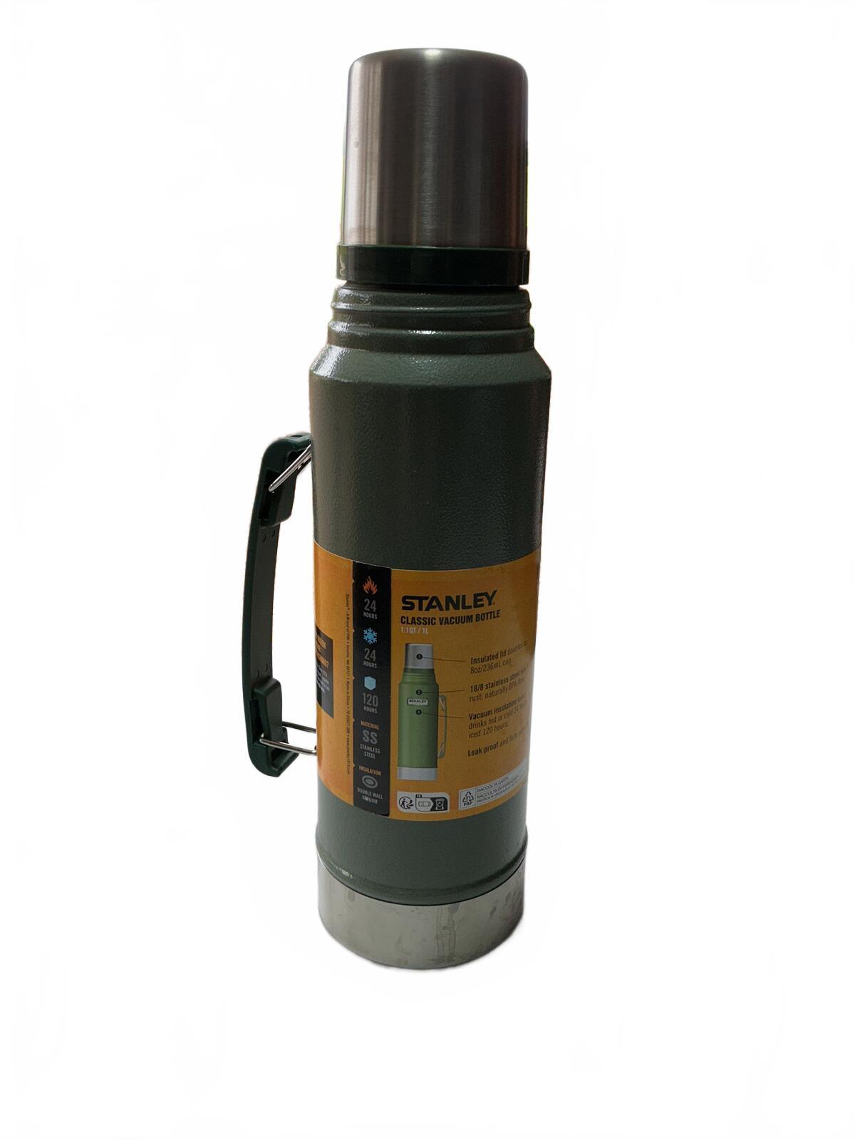 Stanley The Legendary Classic Vacuum Bottle Green 1 Litre Thermal Flask
