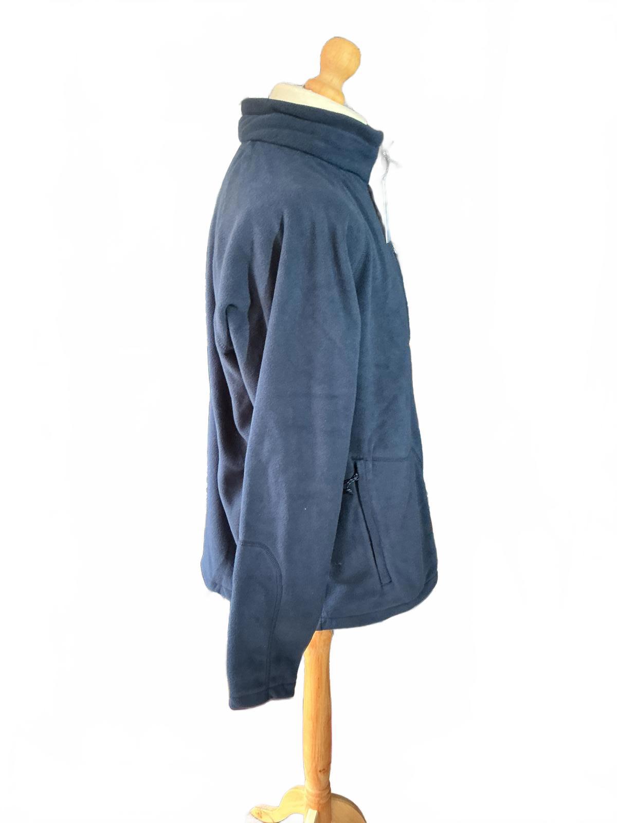 Columbia Fast Trek Navy Blue Fleece Jacket Size XL