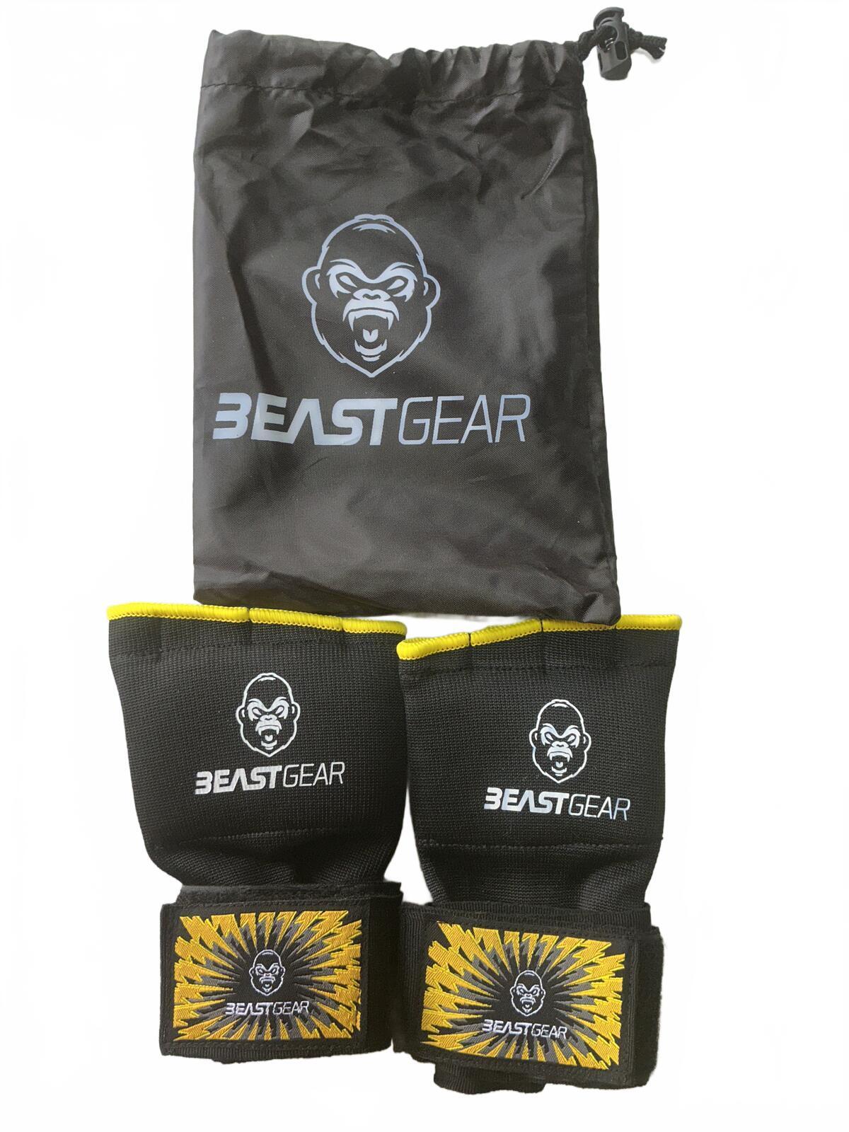 Beast Gear Hand Wraps Size Medium with Carry Pouch for Boxing MMA