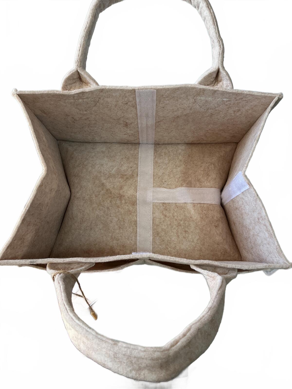 *NEW* Putska Baby Essentials Diaper Caddy Organizer One Size Beige Felt