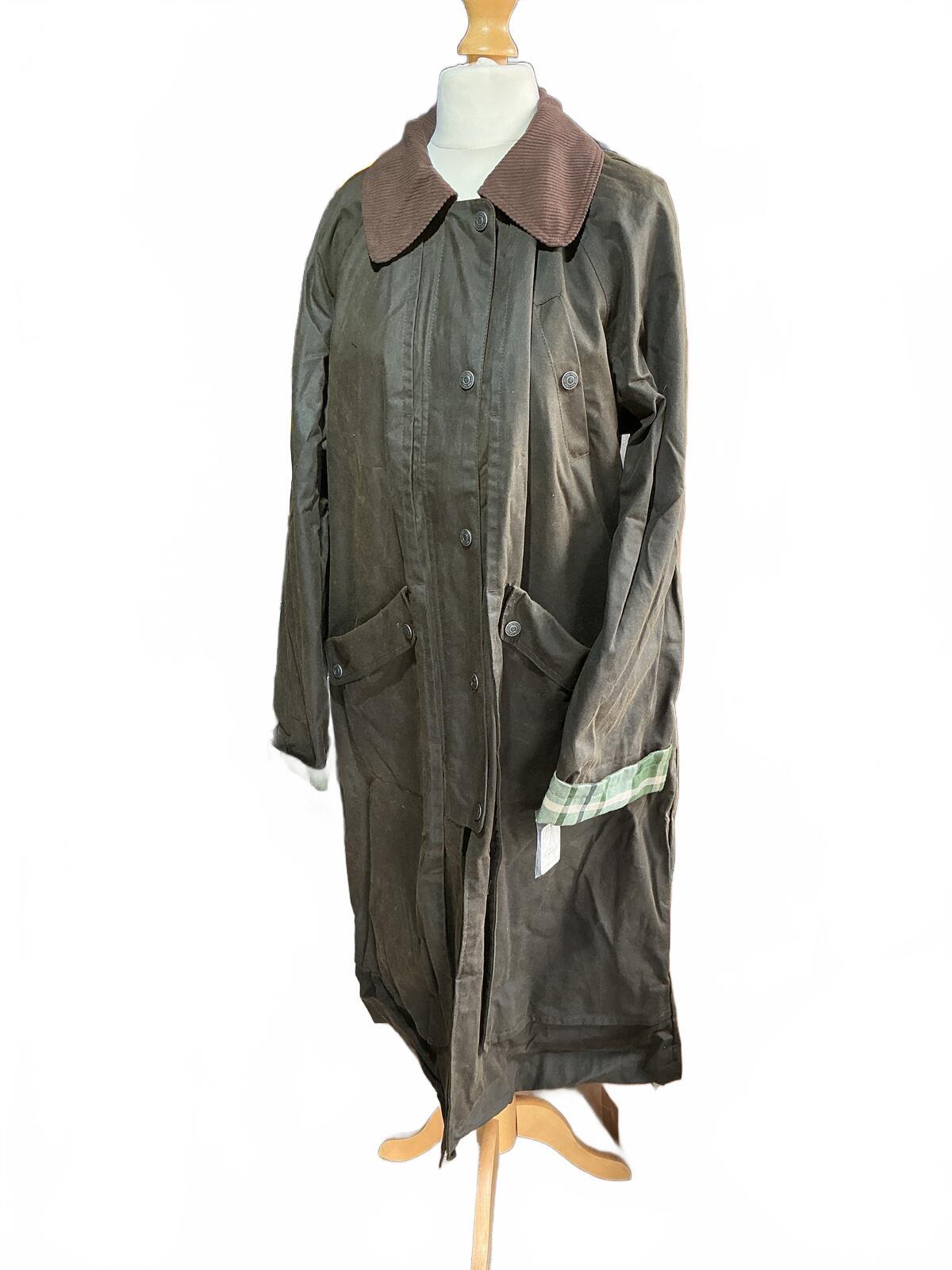 We the free Classic Waxed Cotton Long Coat Jacket Size Regular M Stylish