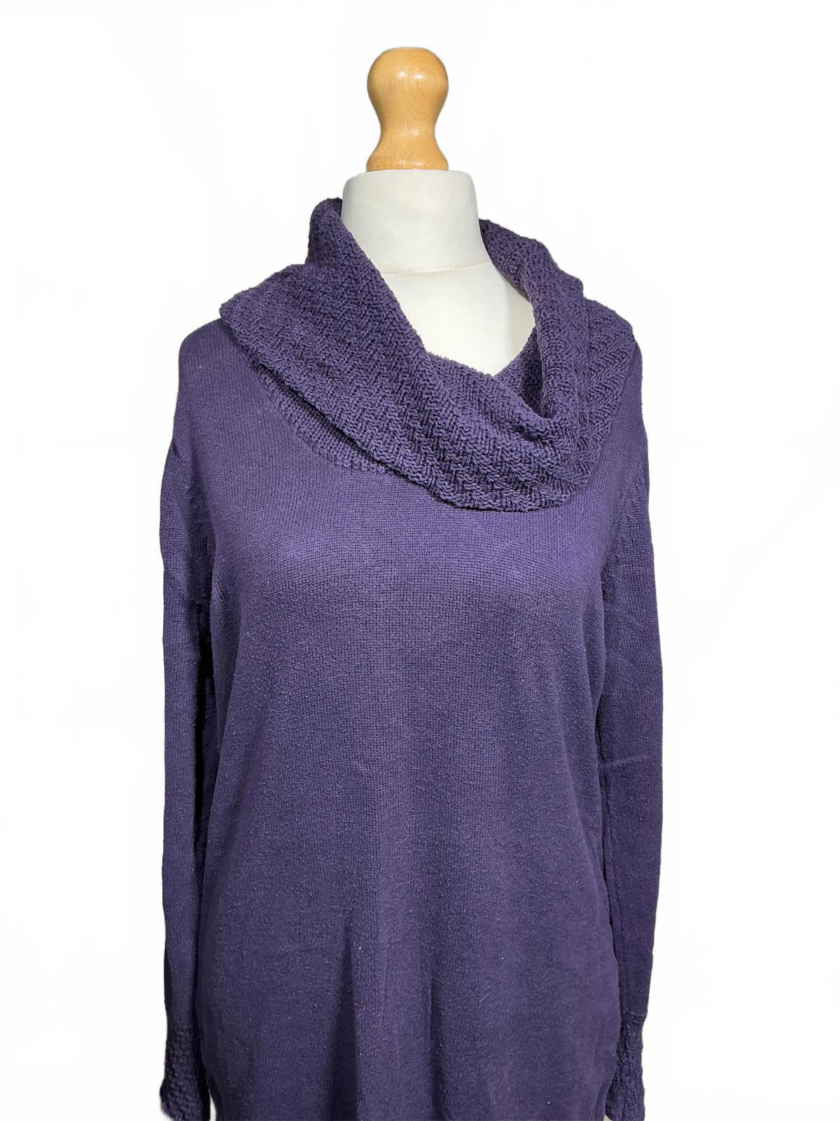 Purple Calvin Klein Women's Cowl Neck Sweater
