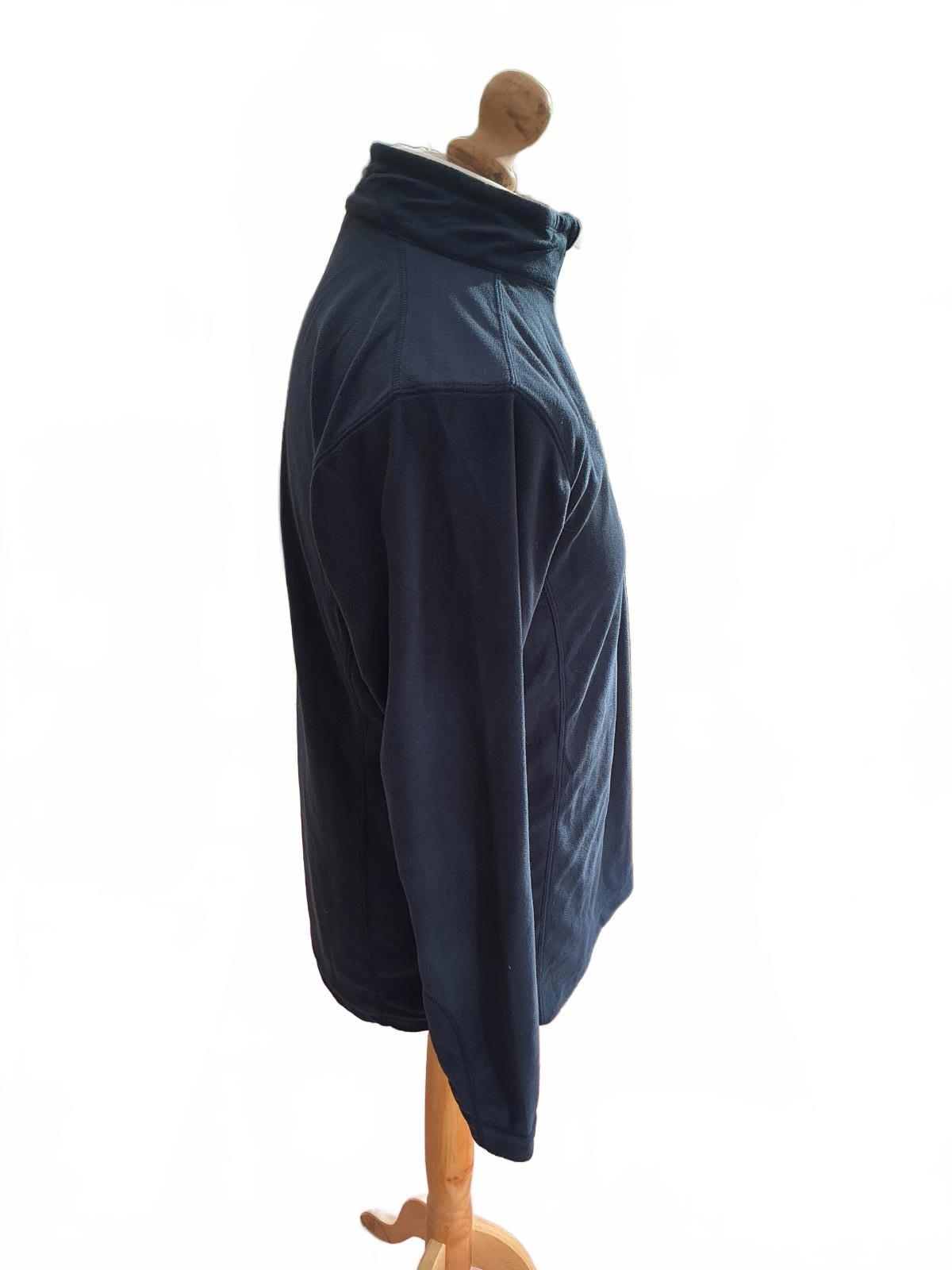 Columbia Navy Blue Half-Zip Fleece Pullover Regular M