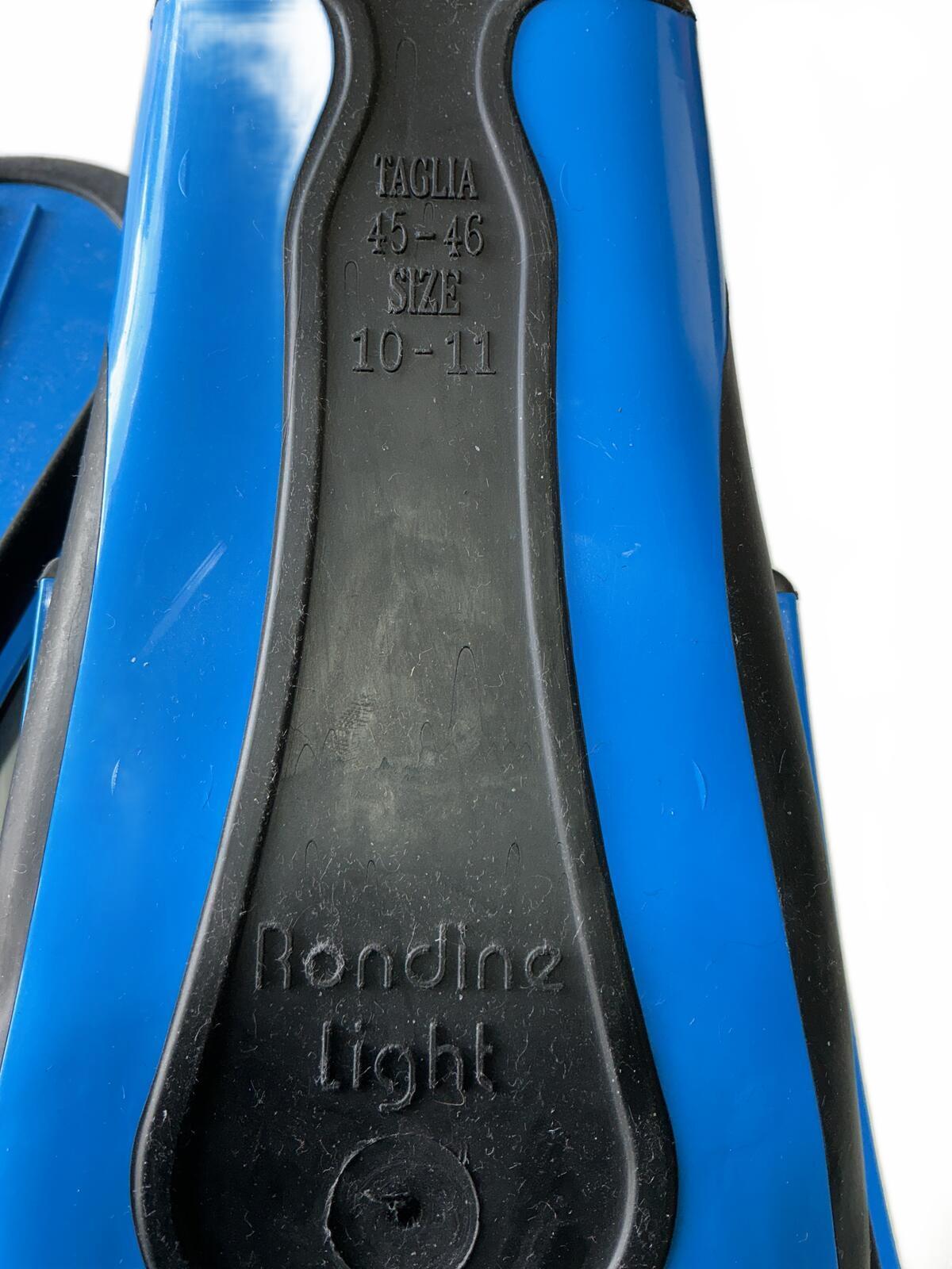 Cressi Rondine Light Swim Fins Flippers Size 45-46 UK 10-11 Blue Black