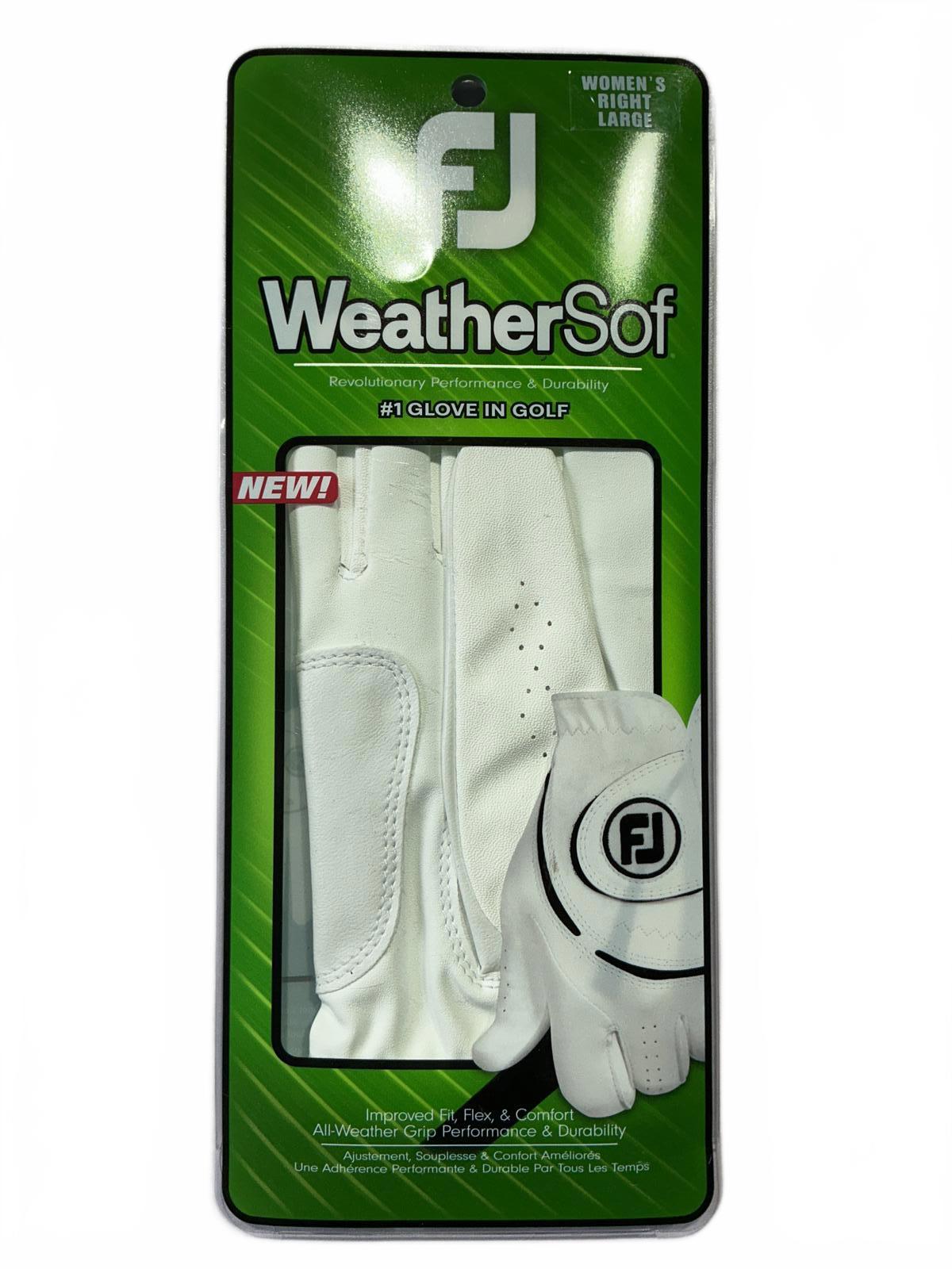 FootJoy WeatherSof Women's Right Large Golf Glove