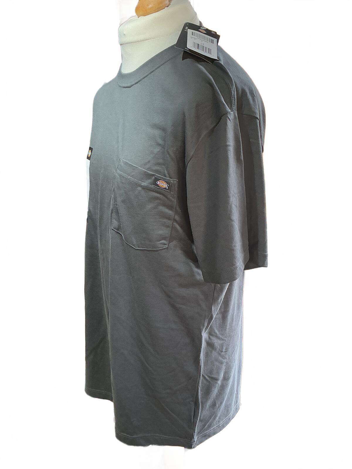 Dickies Regular M Tall Grey Pocket T-Shirt Casual Workwear Comfortable Fit