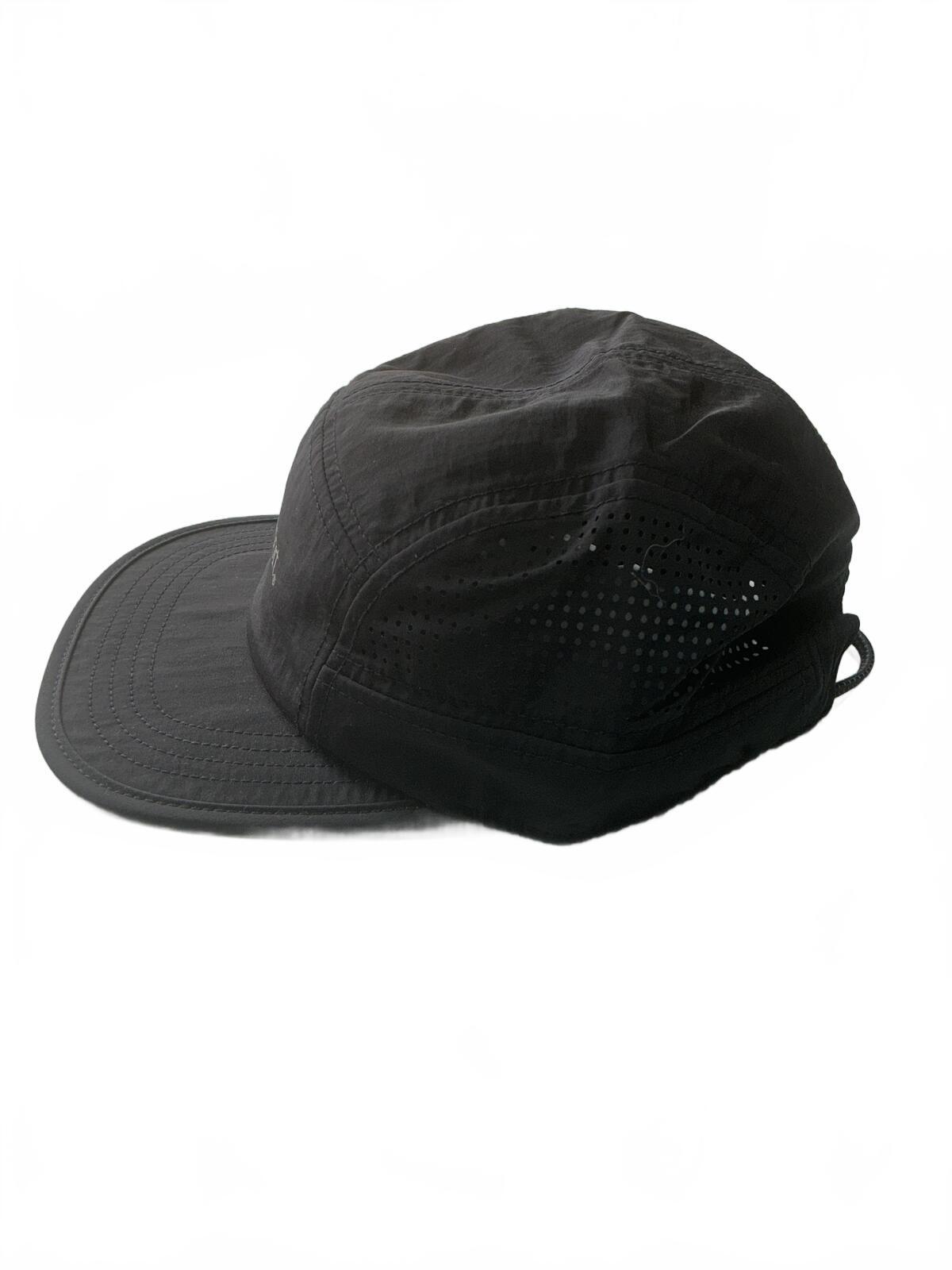 Puresport Black Lightweight Adjustable Ventilated Cap OSFA Running/Trailrun