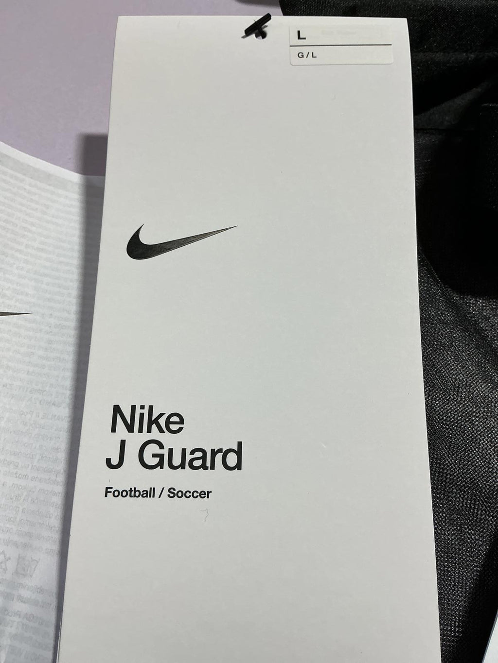 Nike J Guard Football/Soccer Shin Guards Size L