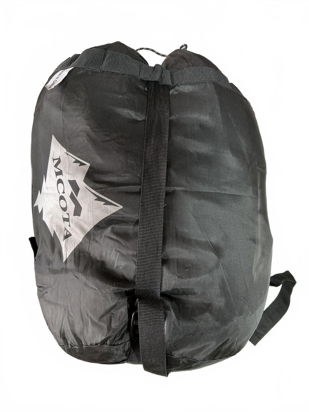 MCOTA Single Adult Sleeping Bag Teal/Black Mummy Style Camping Bag with Sack
