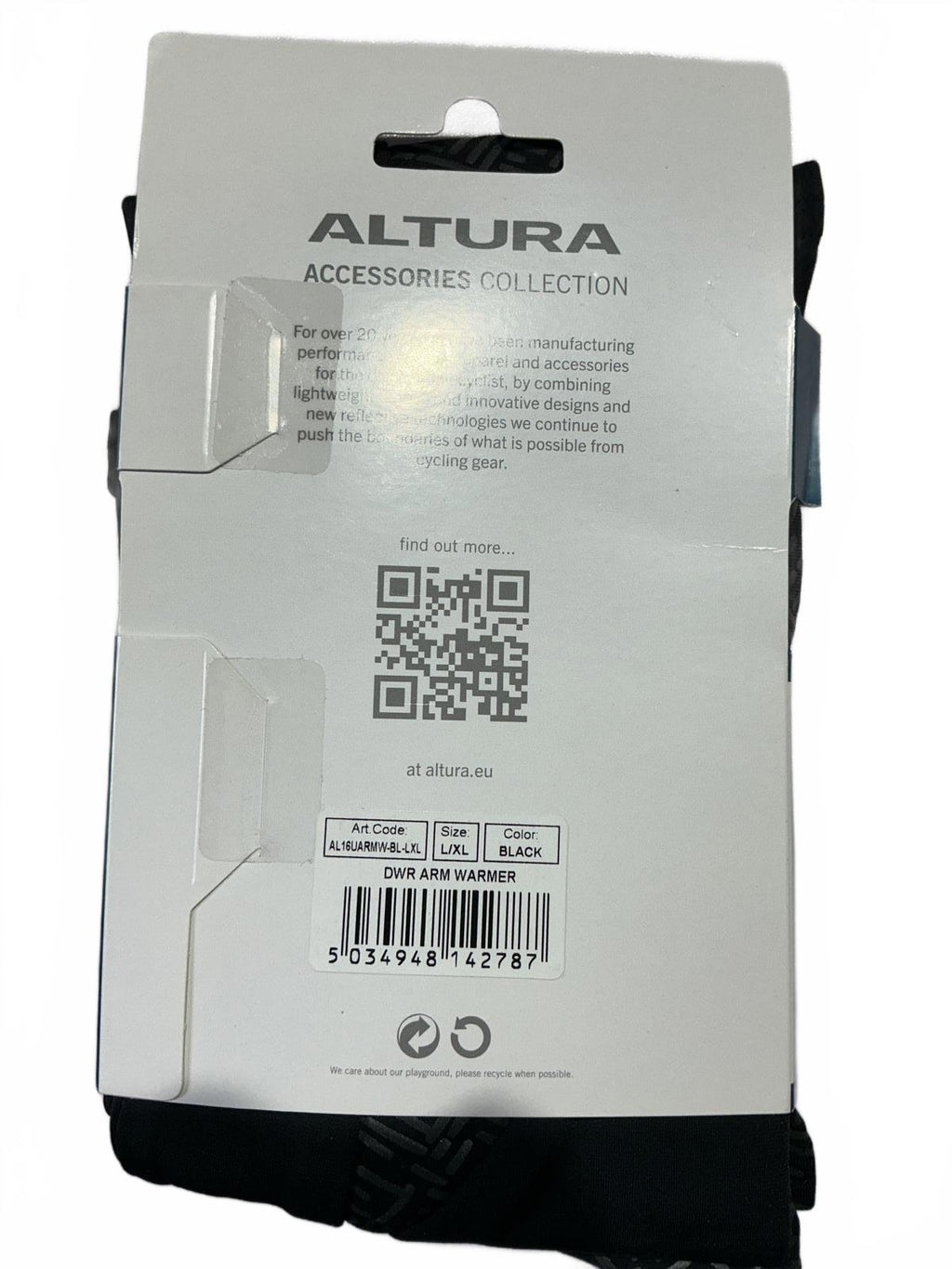 Altura Thermal DWR Arm Warmers L/XL Black