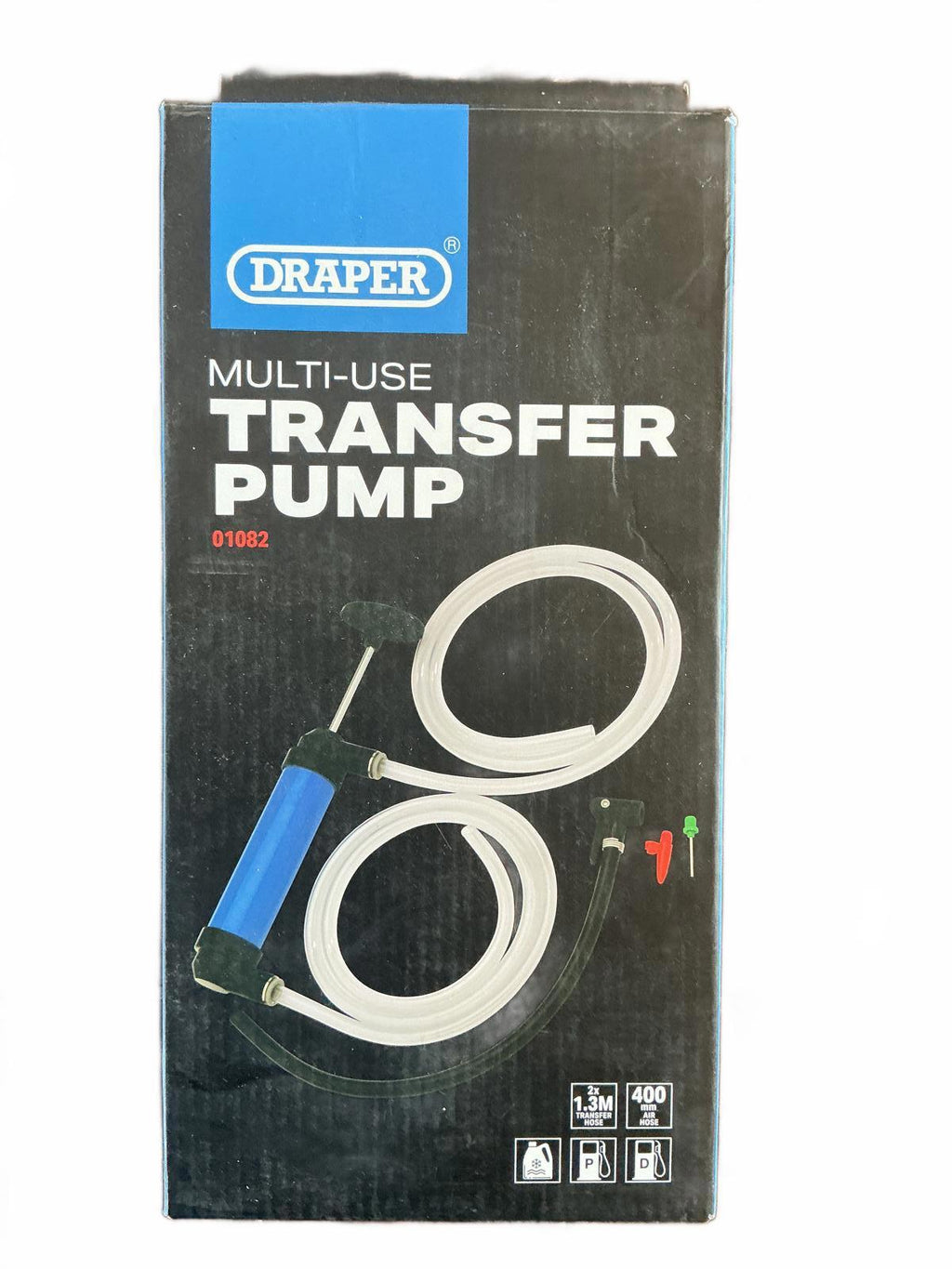 Draper Multi-Use Transfer Pump with Quick Connection Ports and Accessories