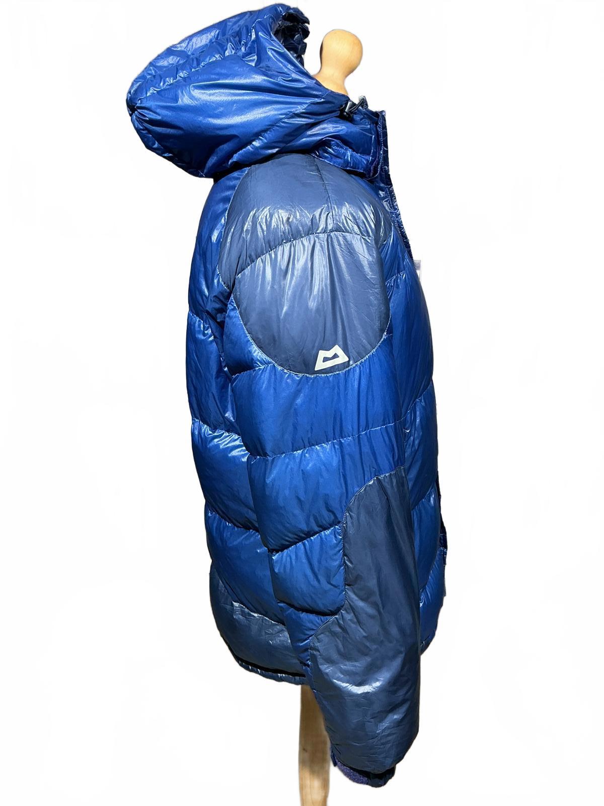 Mountain Equipment Men's Blue Puffer Jacket with Hood
