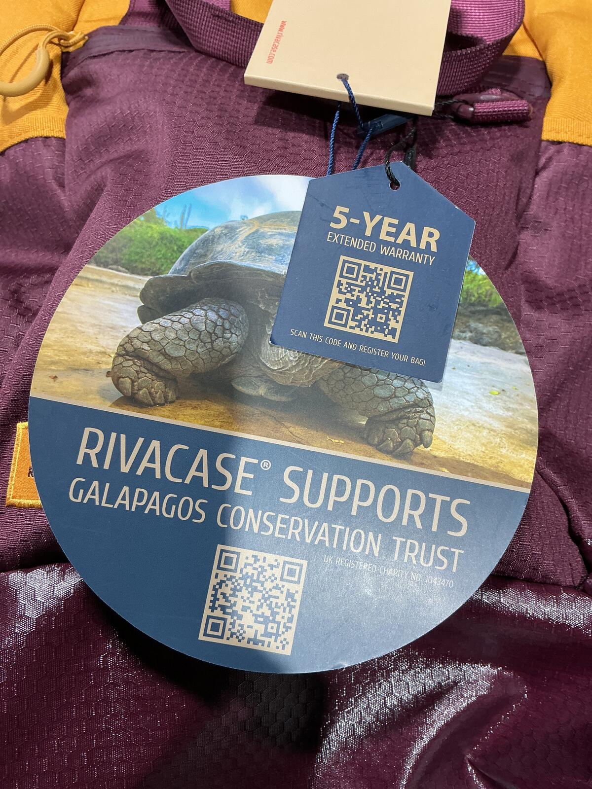 *NEW* Rivacase 25L  15.6in Water Resistant Laptop Backpack Burgundy Mustard