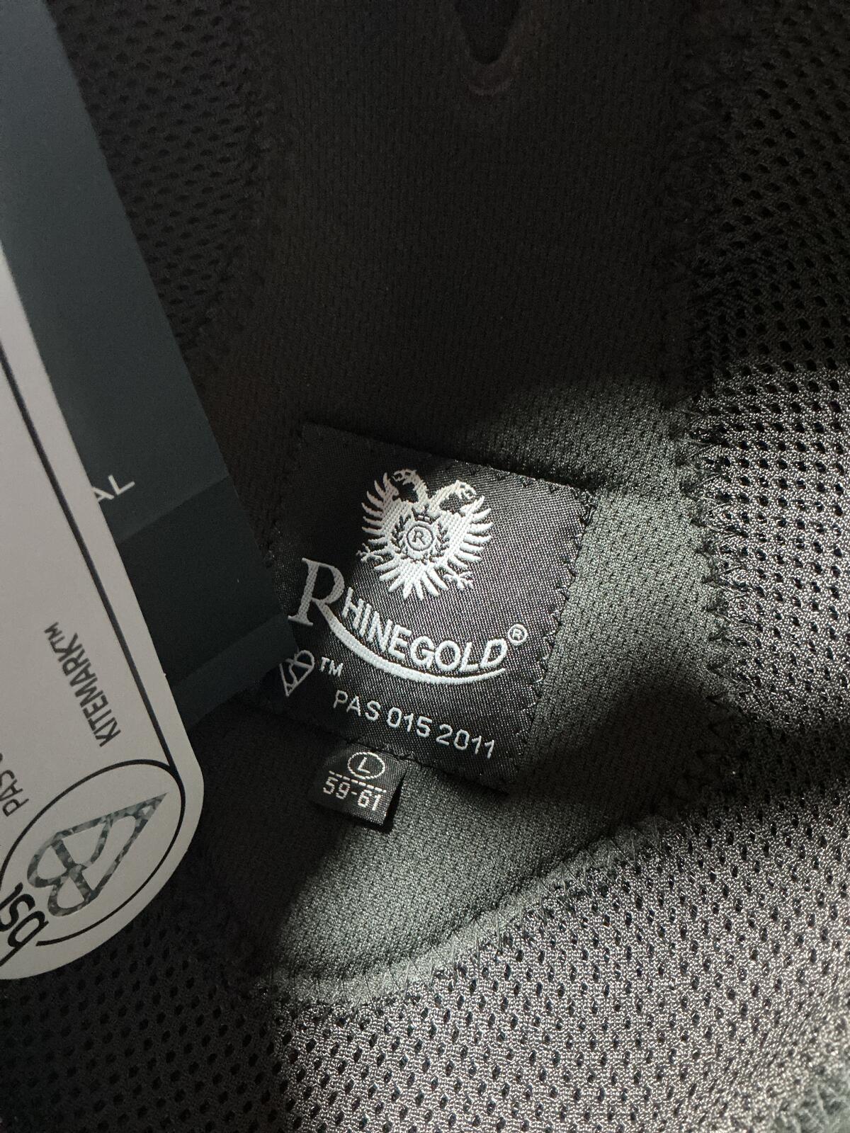 Rhinegold Pro Black Riding Helmet Dial To Fit