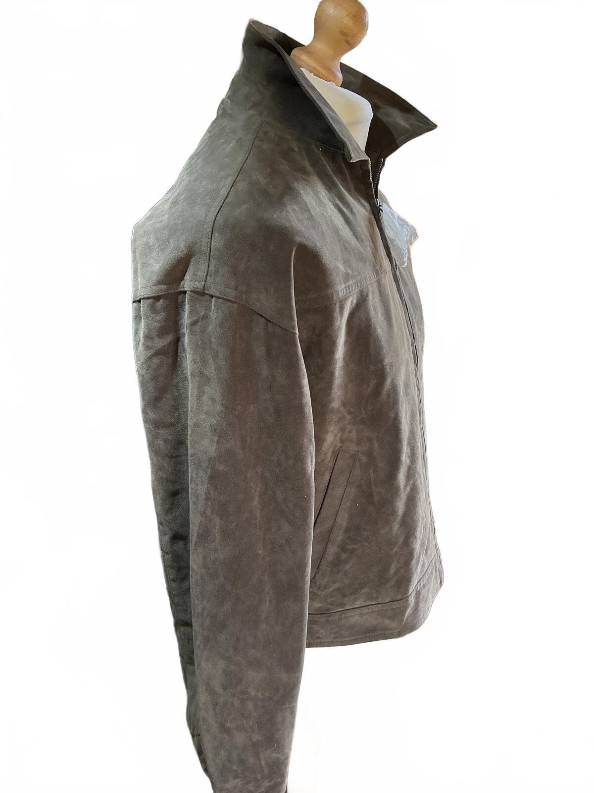 Urban Outfitters BDG Men's Regular S Suede Jacket with High Collar in Brown