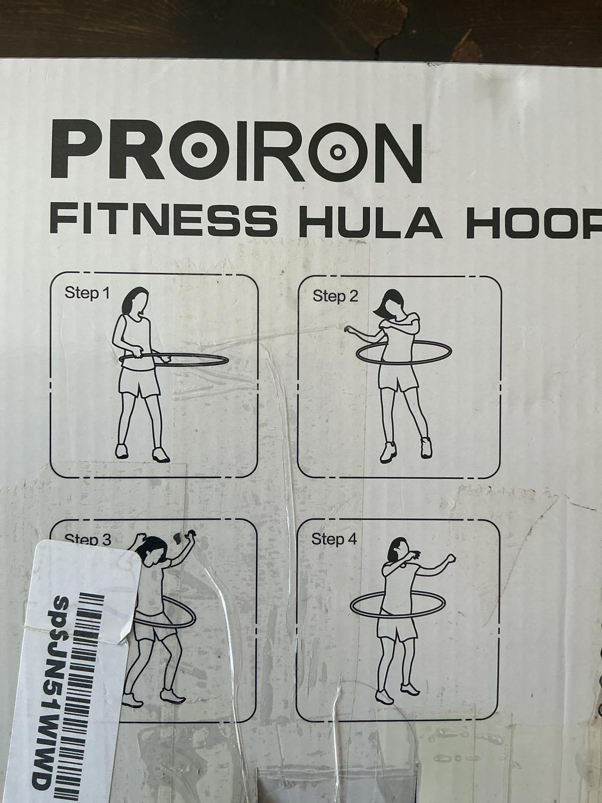 Proiron Fitness Hula Hoop Adjustable 100cm Diameter Exercise Hoop
