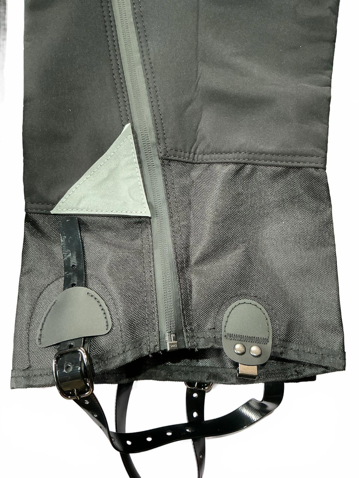 Hikenture Hiking Leg Gaiters with Zipper Black Adjustable