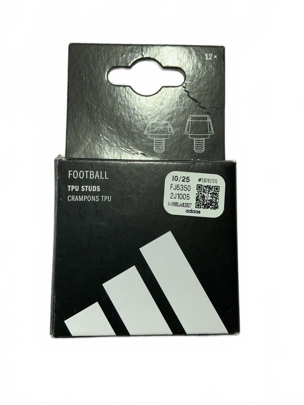 Adidas Football Soccer Shin Guards Black Gold Size Medium+Tpu Studs