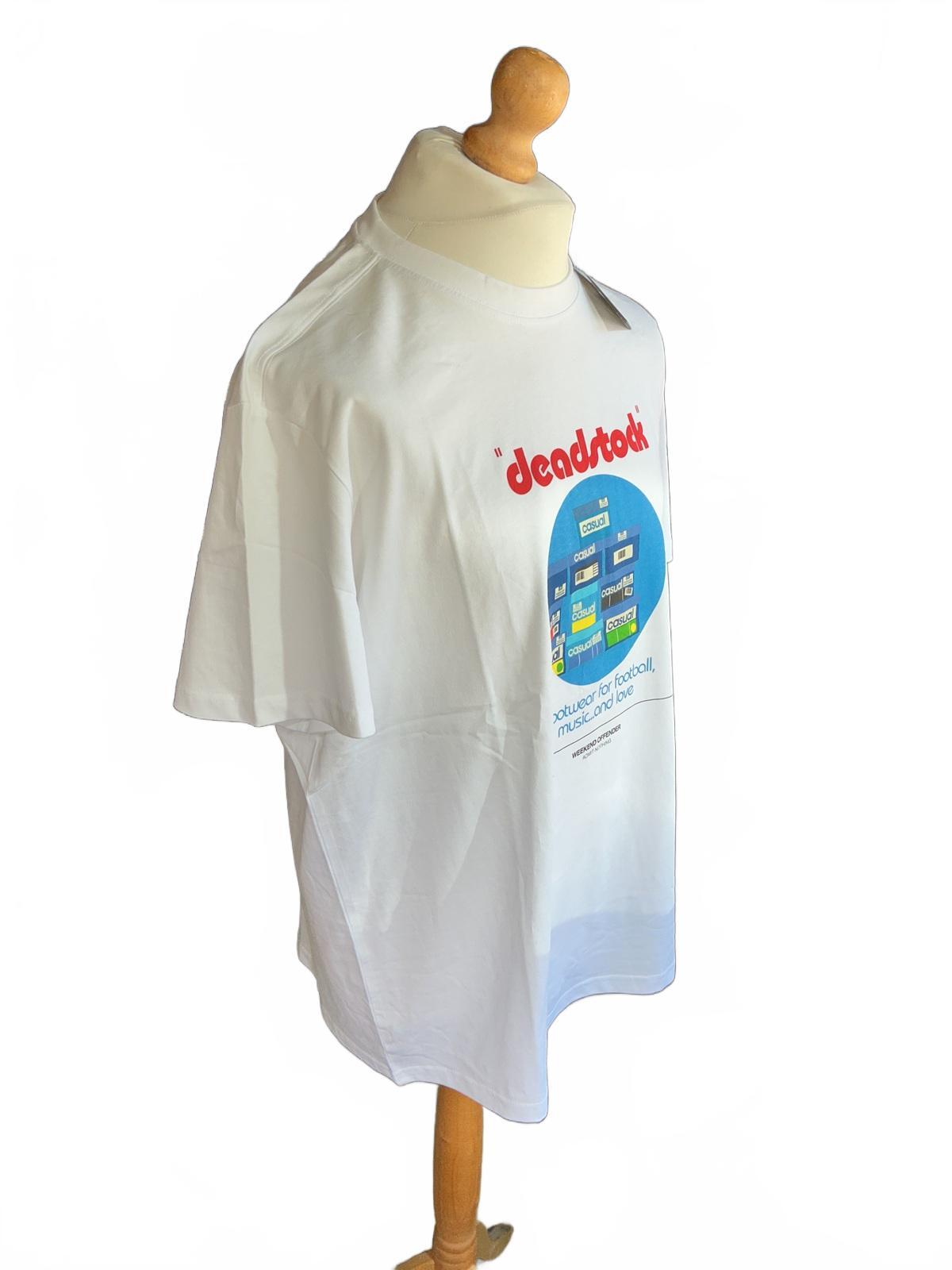 Weekend Offender Deadstock White Graphic T-Shirt Size Regular XL