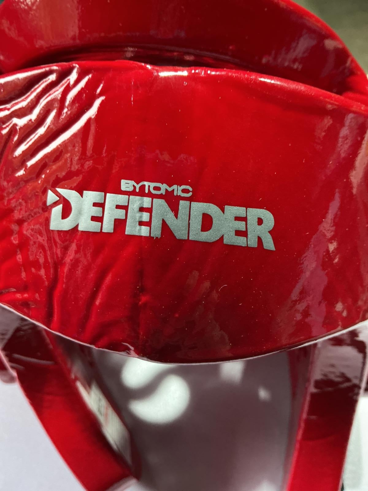 Byronic Defender Red Head Guard Helmet Size Medium