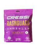 Cressi Rashguard Women Fit Aquamarine Size L4 (42) UV Protection Swimwear