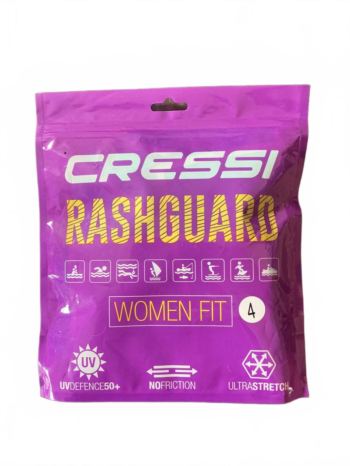 Cressi Rashguard Women Fit Aquamarine Size L4 (42) UV Protection Swimwear