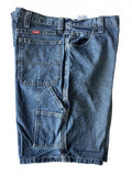 Wrangler Denim Shorts Size Waist 38 in. Classic Blue Workwear Style