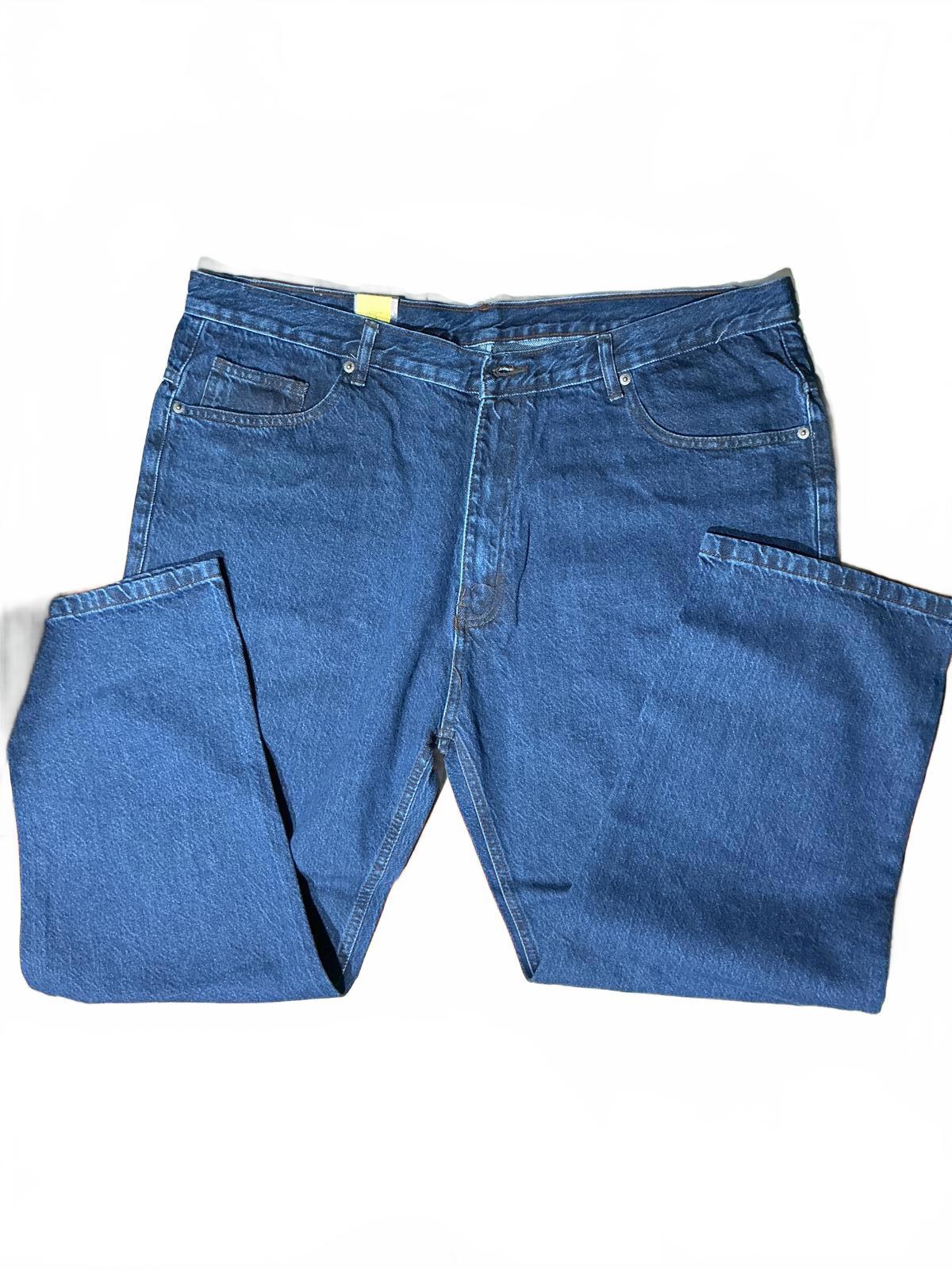 Euro Denim Blue Denim Jeans Waist 44 in. Length 27 in.