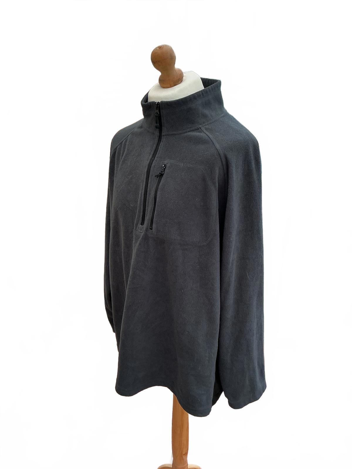 Men's Star Grey Fleece Pullover Jumper Size Regular Xxl Comfortable Warm
