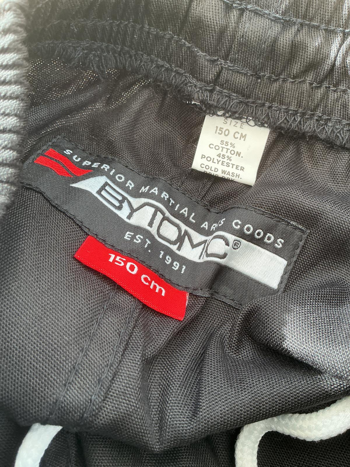 Bytomic Black Contact Pants with White Stripes - Size 150/2