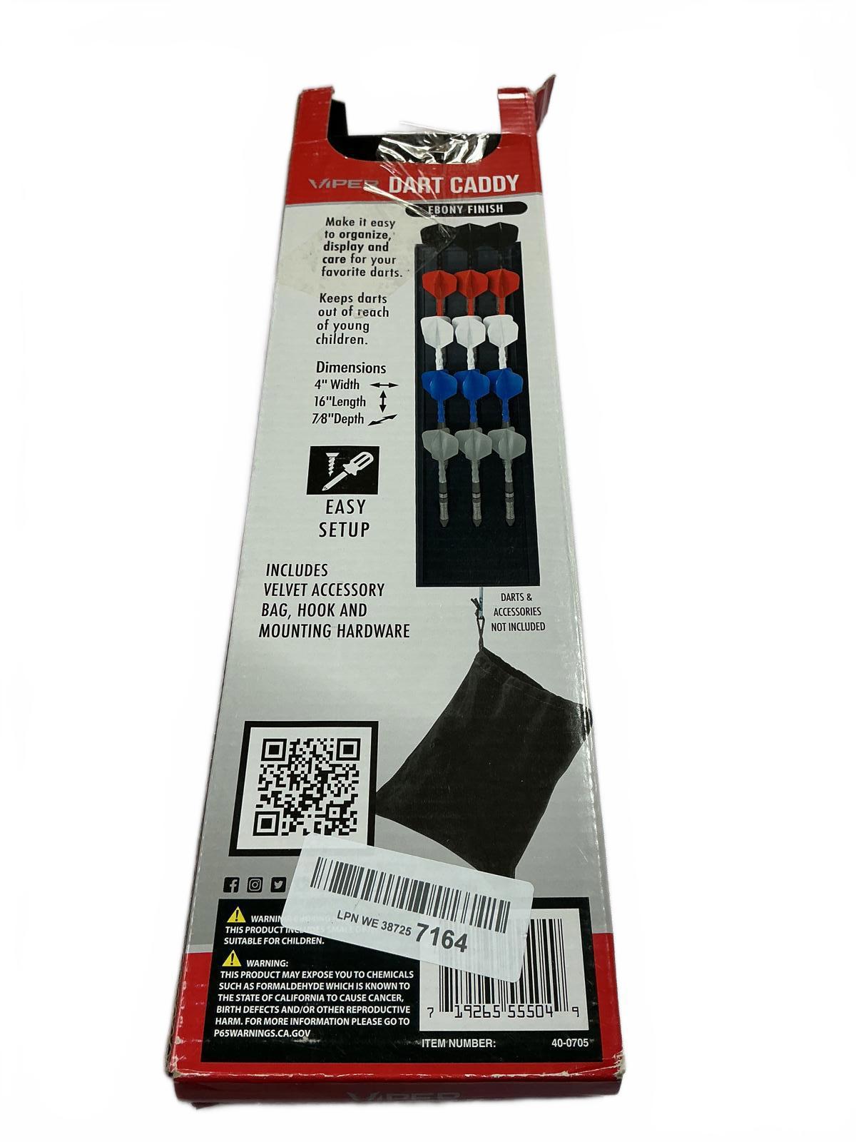 Viper Dart Caddy Ebony Finish - Holds 15 Darts