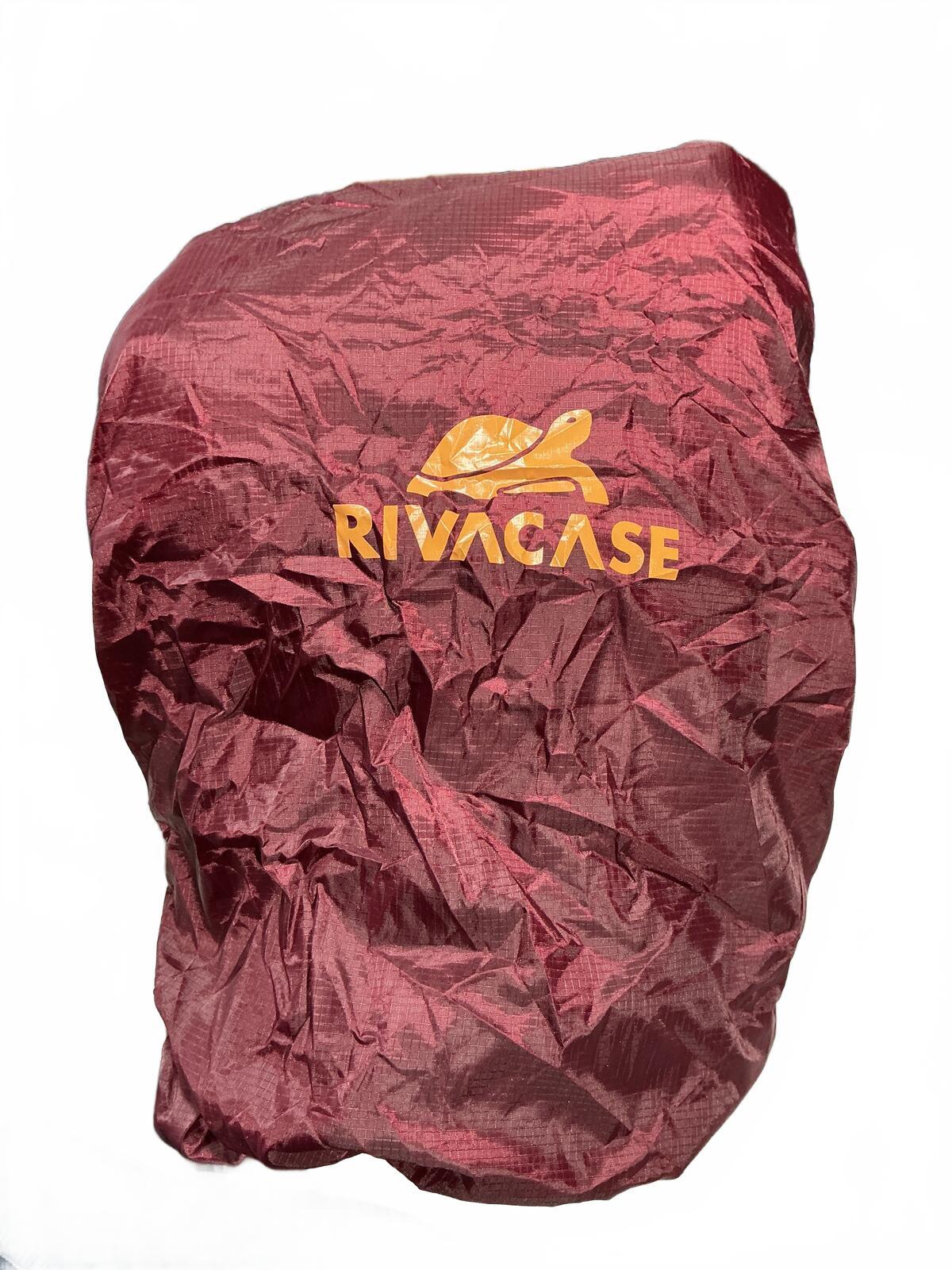 *NEW* Rivacase 25L  15.6in Water Resistant Laptop Backpack Burgundy Mustard